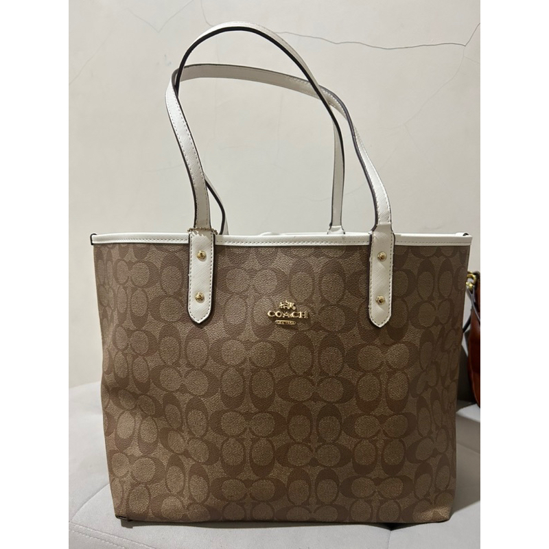 Tas wanita coach Tote signature / Preloved Coach tote signature