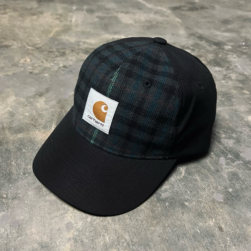 Carhartt WIP Highbury Cap Black Asher Check Blacksmith - Original 100%