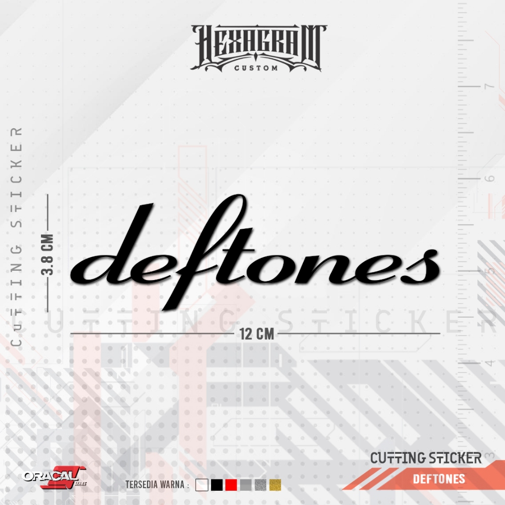 

Cutting Sticker deftones Band Logo | Stiker Cutting Tulisan Band Deftones