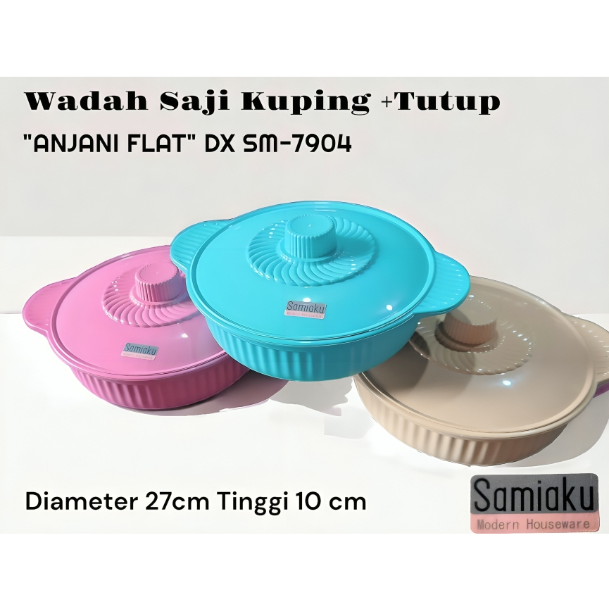 samiaku_Anjani wadah saji bulat dengan kuping duluxe 12pcs GROSIR