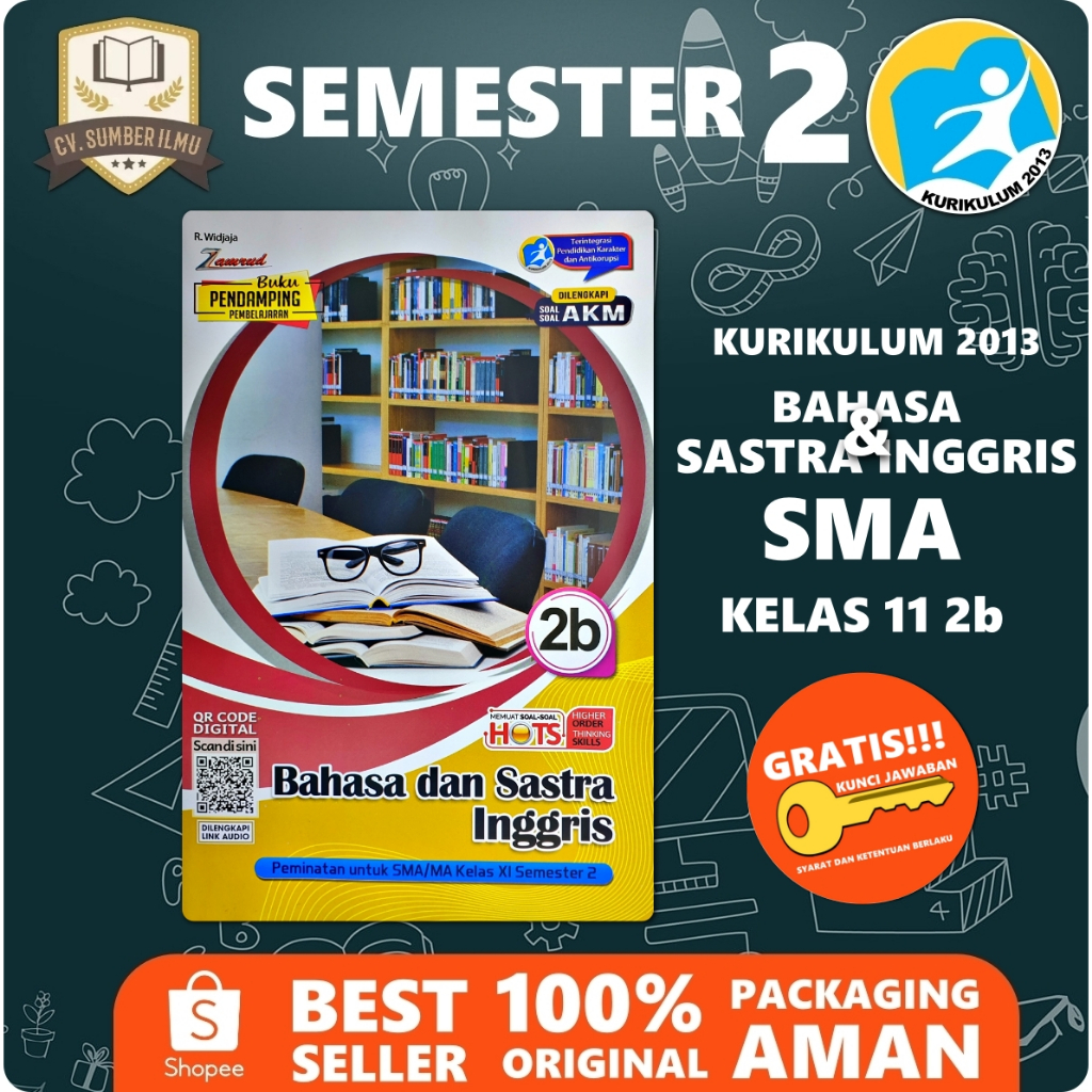 LKS BAHASA DAN SASTRA INGGRIS SMA KELAS XI 11 SEMESTER 2 K13 | Zamrud PUTRA NUGRAHA