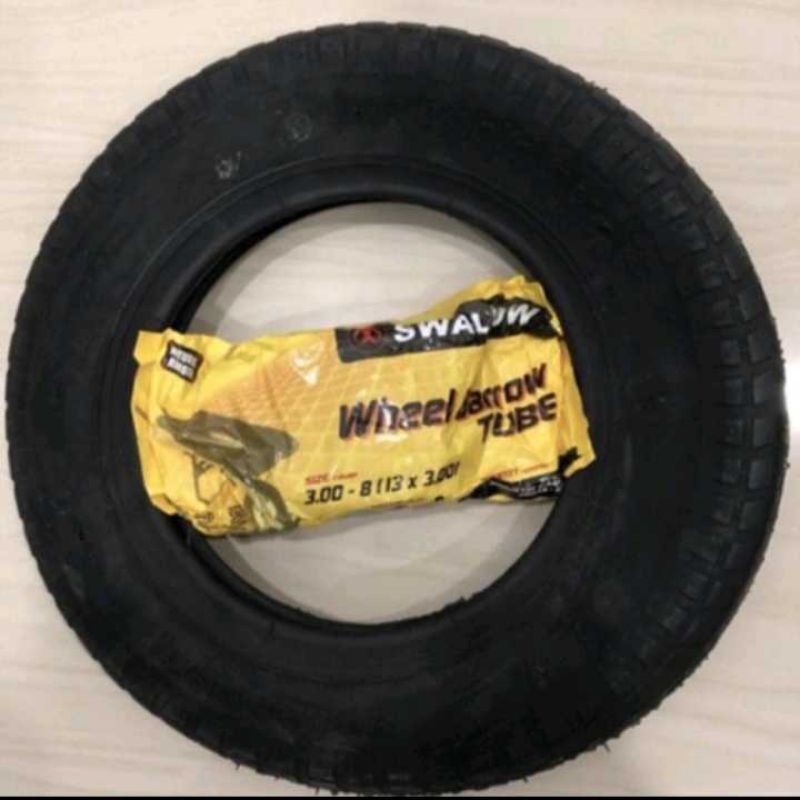 BAN LUAR DAN DALAM GEROBAK SORONG ARCO MERK SWALLOW 3.00X8 (13X3.00)