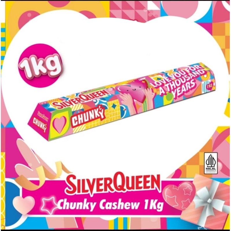 

Coklat Silverqueen Chunky Bar 1kg 3kg Cokelat Silver Queen Chunkybar Chungky Bar 1kg Ukuran Jumbo 1 Kilo Super Besar Satu Kilogram 1Kilo 1Kilogram 1000gr 1000g 1000 gr 1000 g 3000gr 3000 gr g 3000g Love you to the moon and back love u 3000 kado King Size