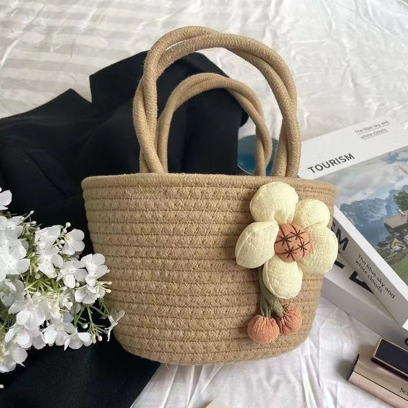 Woven Flower Bag