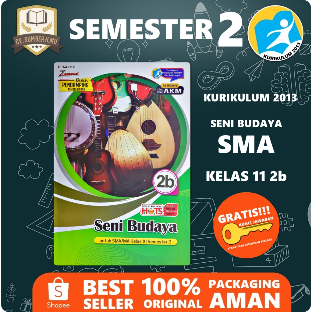LKS SENI BUDAYA SMA KELAS XI 11 SEMESTER 2 K13 | Zamrud PUTRA NUGRAHA