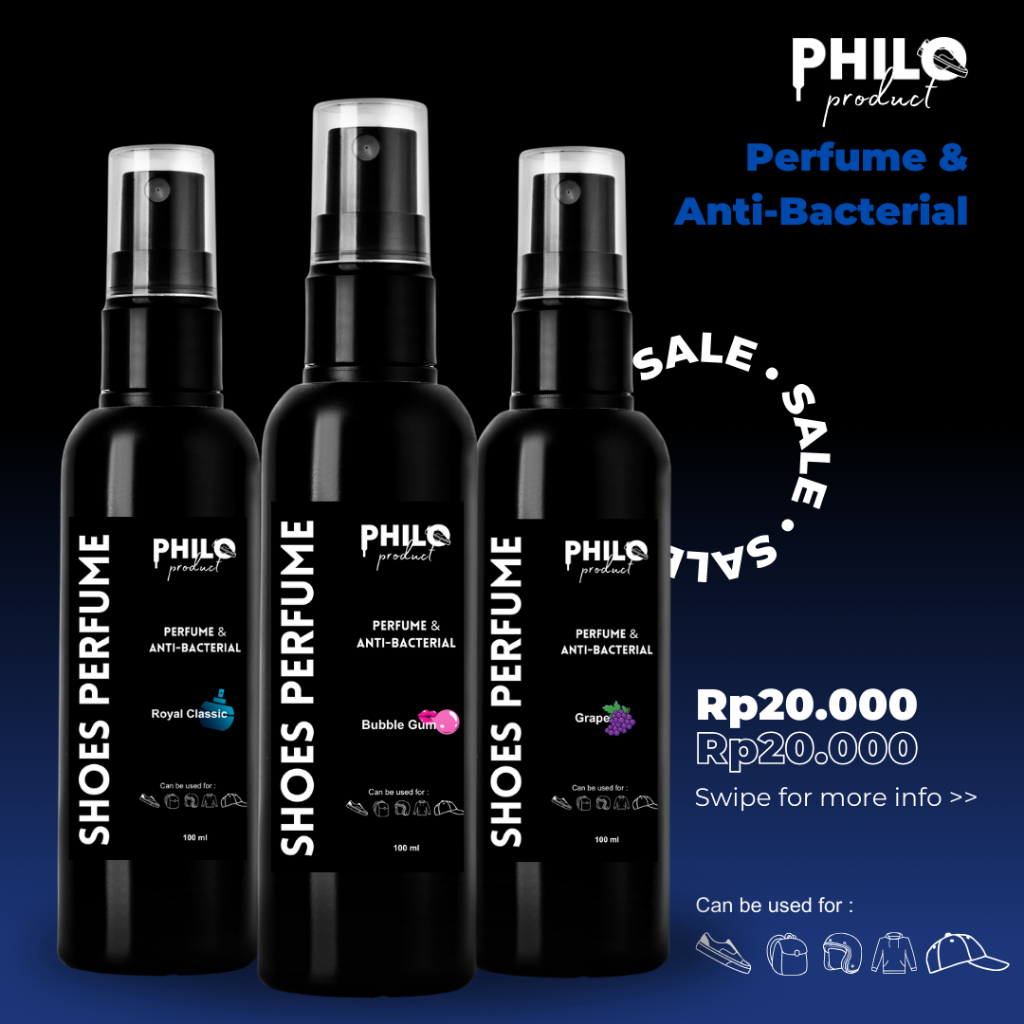 Parfum Sepatu / Shoe Perfume & Anti Bakteri / Parfum Sepatu, Helm, Jacket, Tas, dll / 100ML
