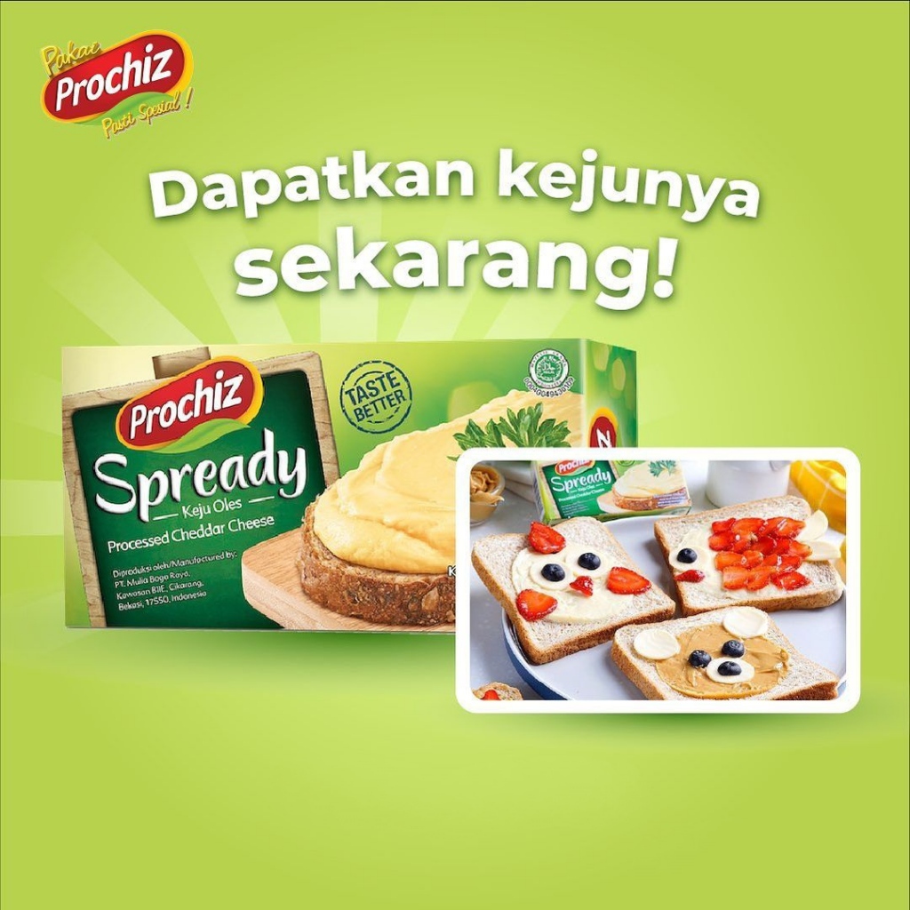 

Keju Prochiz Spredy Spready 160gram Keju Oles