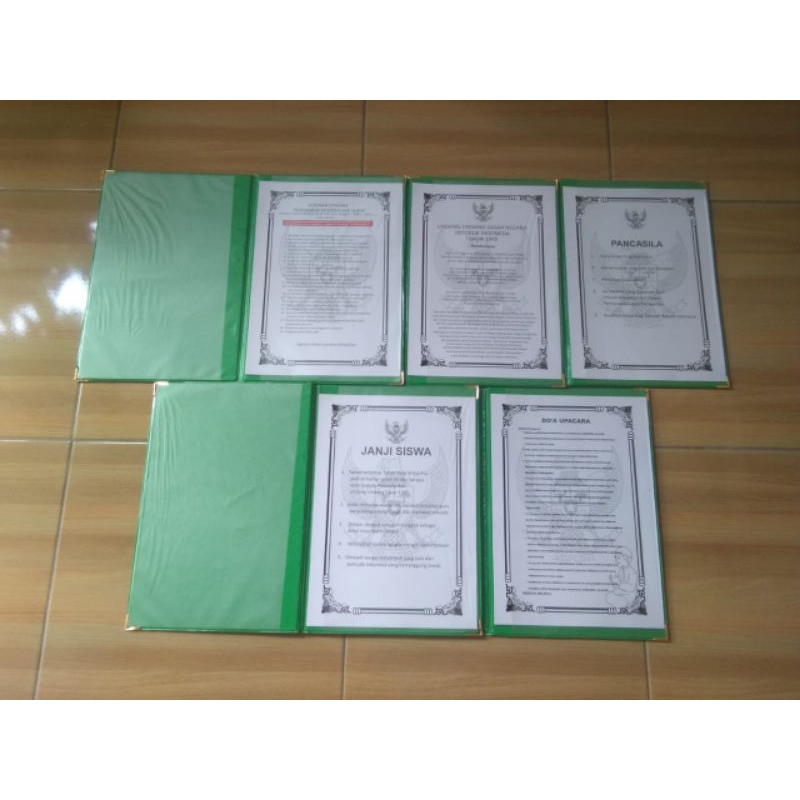 

map hot printembos warnah hijau isi 5