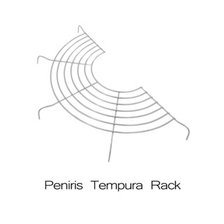 PENIRIS GANTUNG WAJAN TEMPURA RACK -PENIRIS MINYAK GORENGAN WAJAN-SARINGAN MINYAK-STAINLESS STEEL AN