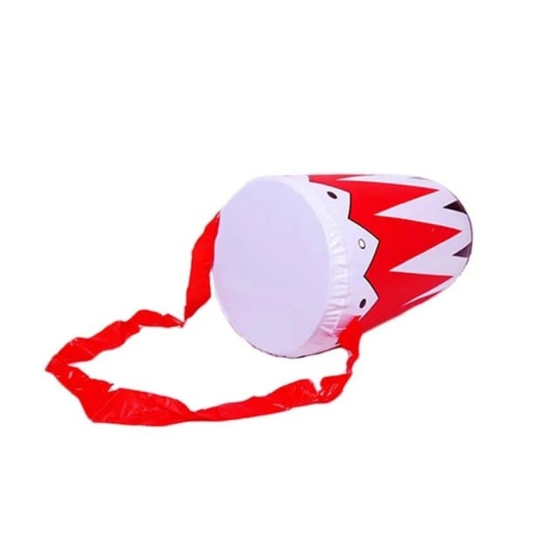Mainan Balon Bentuk Alat Musik Drum/ Kendang Anak Tiup PVC Eco