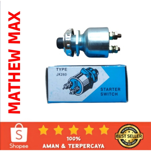 Saklar / Switch / Tombol Klakson & Starter / Stater Mobil & Motor Universal 12V / 24V - JK260