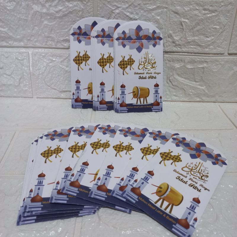 

ANGPAU LEBARAN/IDUL FITRI POLI EMBOS EMAS ( isi 25pcs )