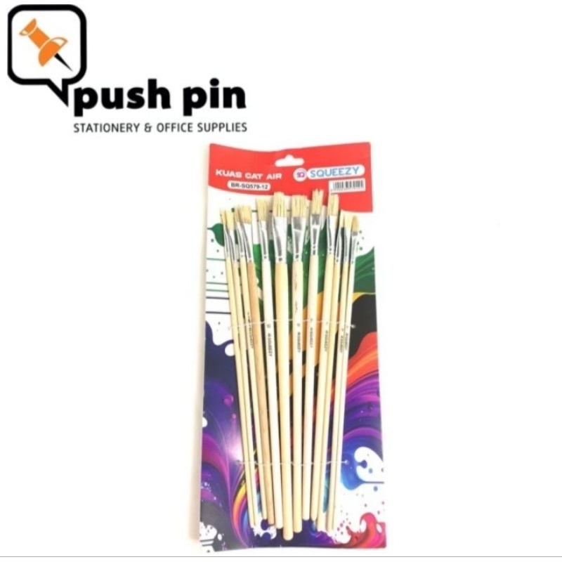 

Squeezy Brush Set / Kuas Lukis Set BR-SQ579-12