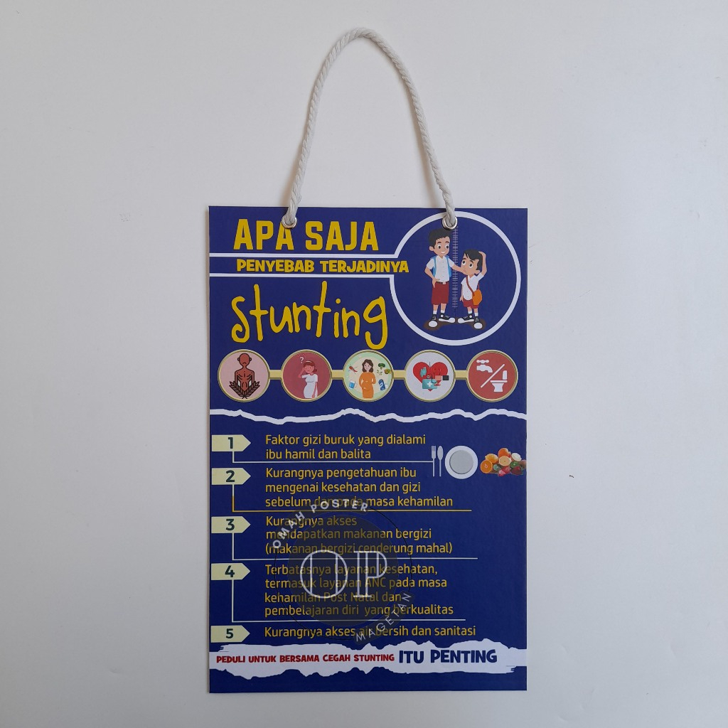 

Hard Poster Apa Saja Penyebab Terjadinya Stunting - Gizi - Kekurangan Gizi