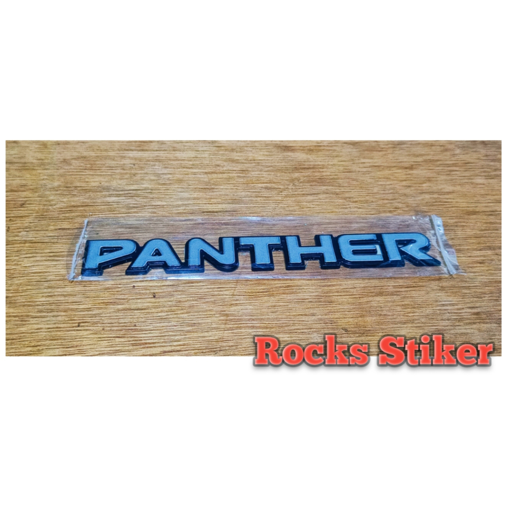 Emblem logo samping mobil Panther versi lama / Emblem Samping Panther / Emblem Tulisan Panther / Emb