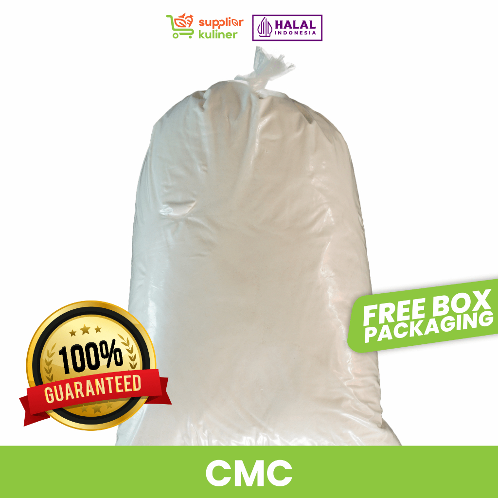 

PENGENTAL MAKANAN / CMC FOOD GRADE / CMC (Carboxy Methyl Cellulose) 1KG