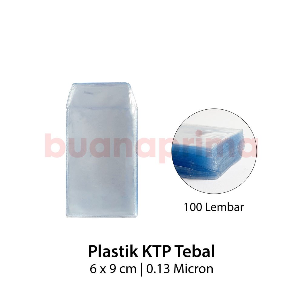 

Plastik KTP Tebal 100 Lembar 0.13 Micron Plastik SIM