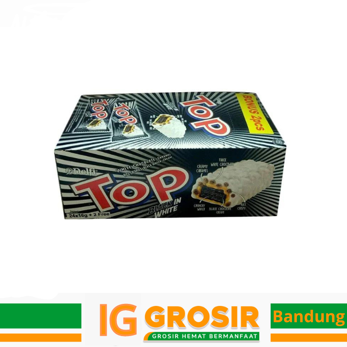 

Top Wafer Black In White (1 Box/ 24 Pcs)