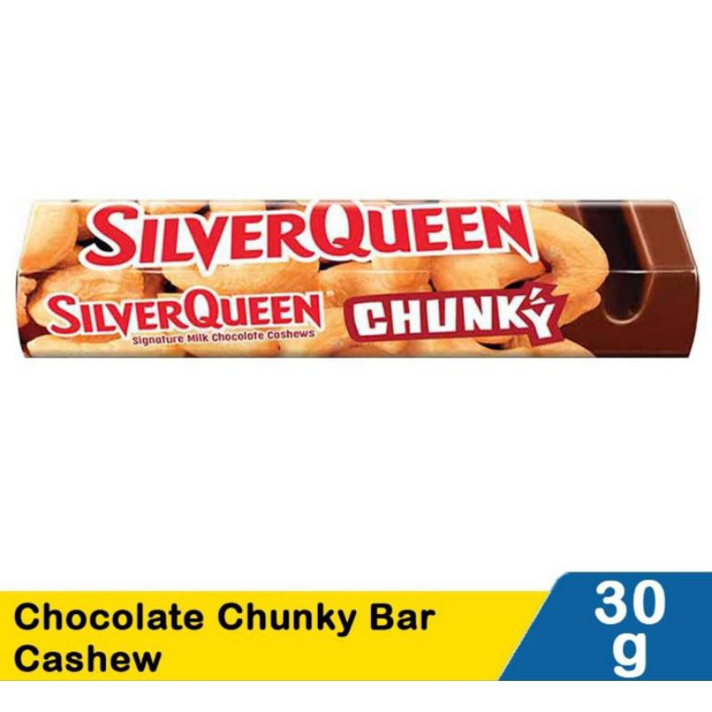 

SILVERQUEEN CHUNKY BAR ALMOND, CASHEW 30GR, SILVERQUEEN CASHEW 25GR