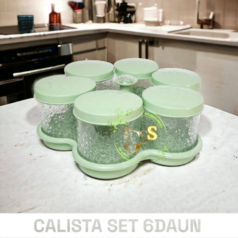TOPLES SET CALISTA 6 BUNGA KRISTAL FREE BOX