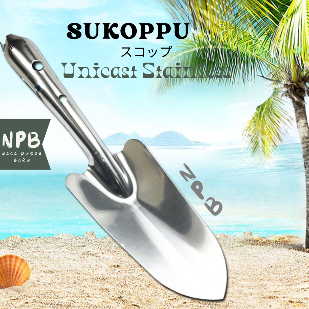 Sekop Shovel Sukoppu Unicast Stainless - Trowel Shovel Sekop Tanah Taman