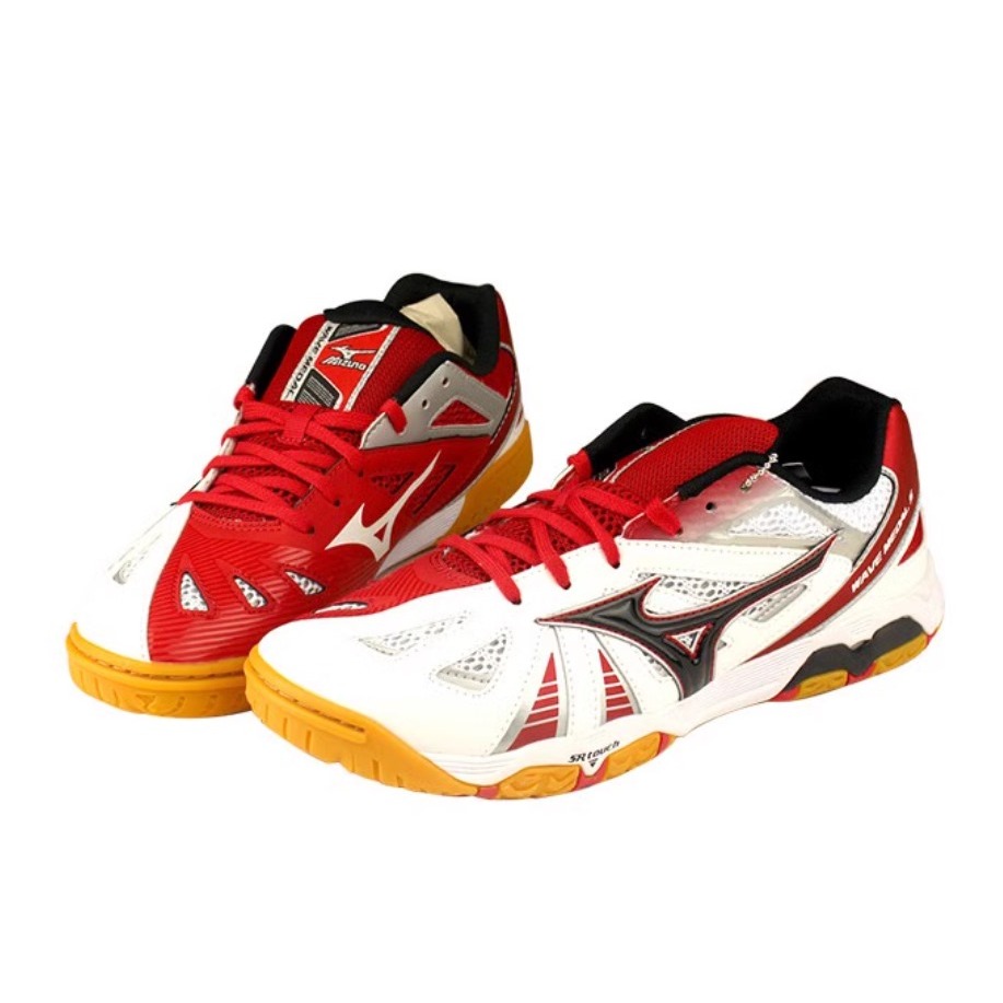 Mizuno Wave Medal 5 Tenis Meja Sepatu Original  Insole 27.5cm Merah Biru