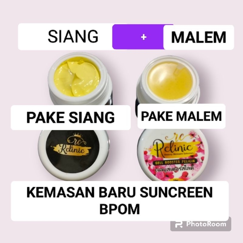 SUNCREEN RCLINIC+SALEP RCLINIC DOKTER(TUNAS)kemasan baru suncreen rlinic bpom