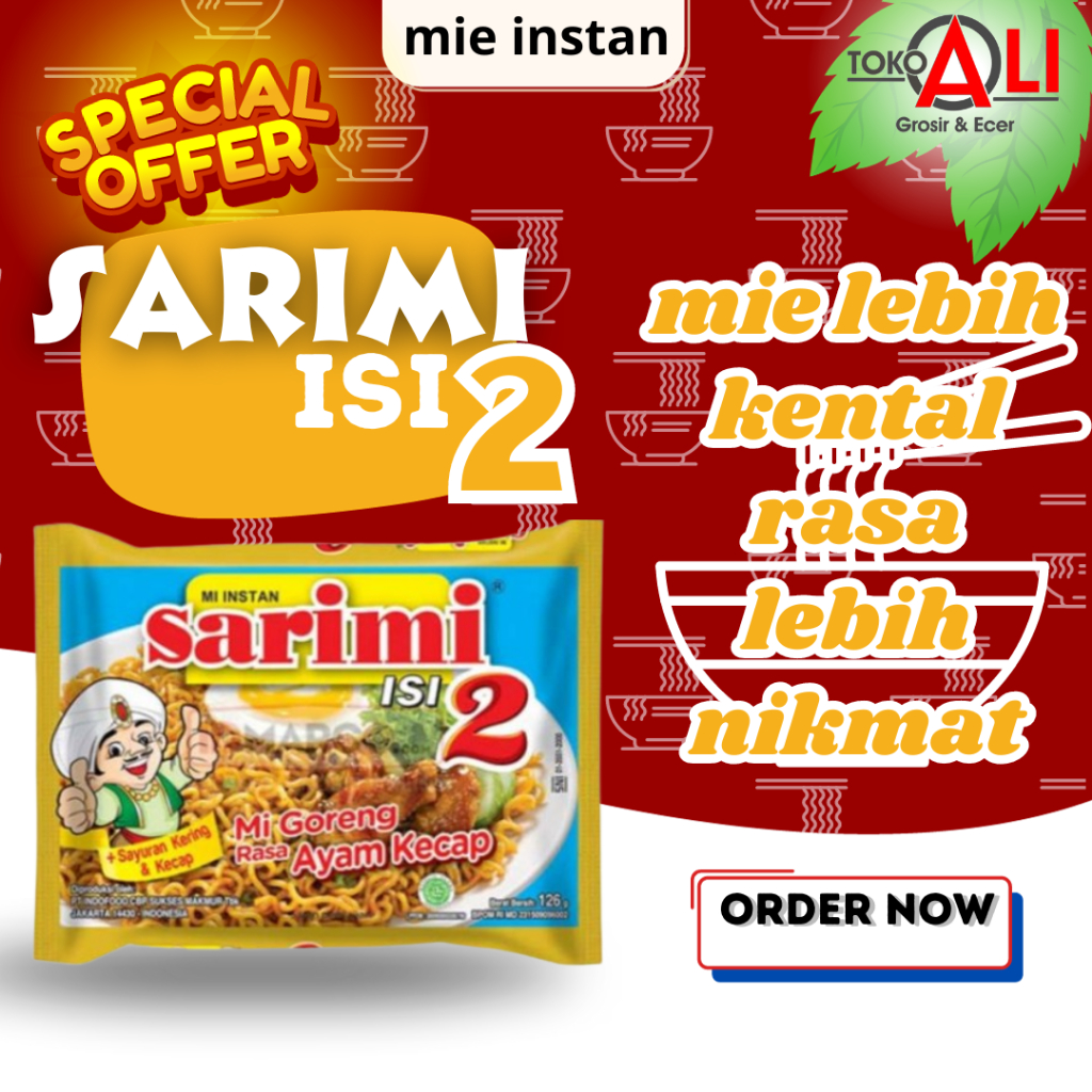 

Mi Instan Sarimi Isi 2 Mi Goreng Ayam Kecap