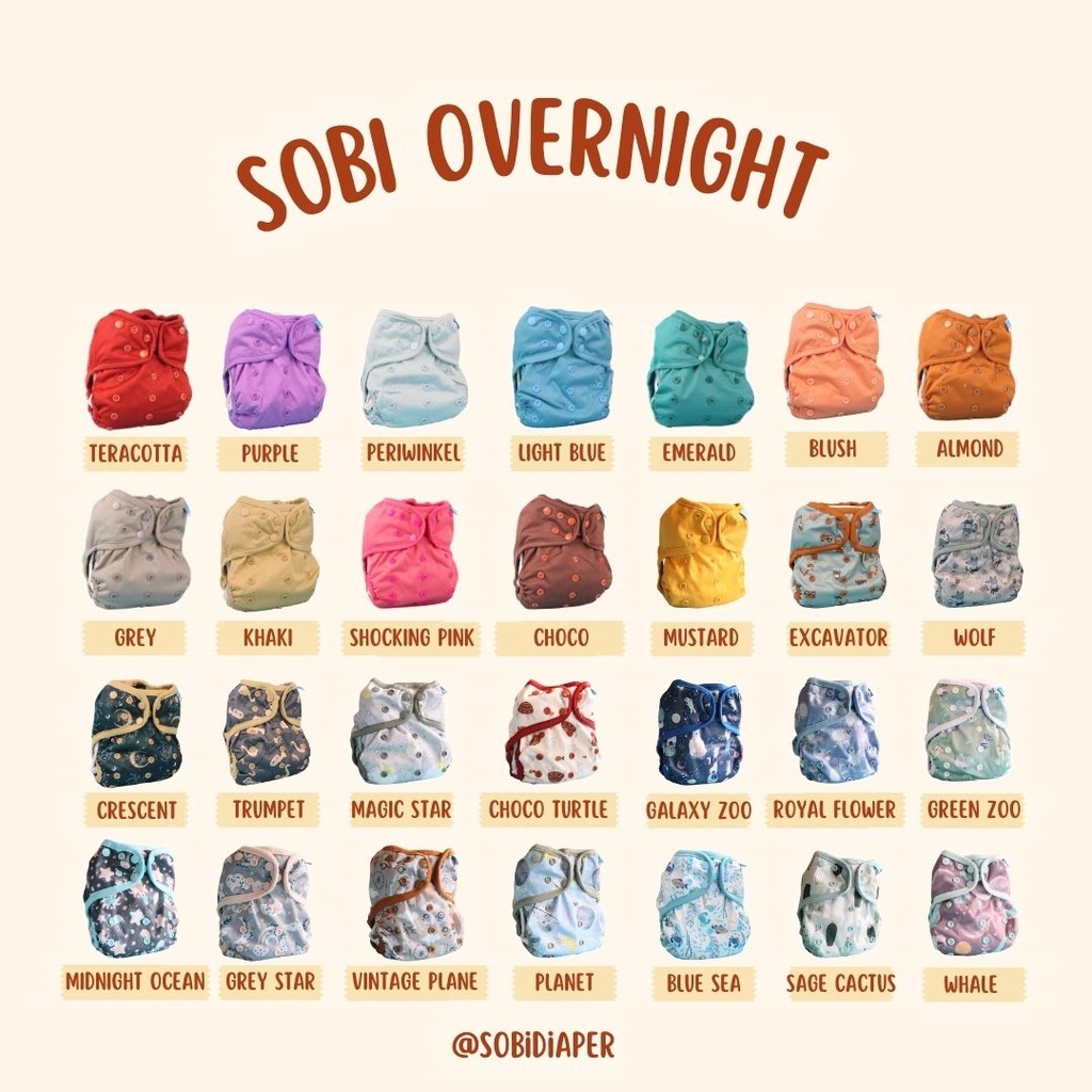 timepubs CLOTHDIAPER SOBI OVERNIGHT CELANA POPOK