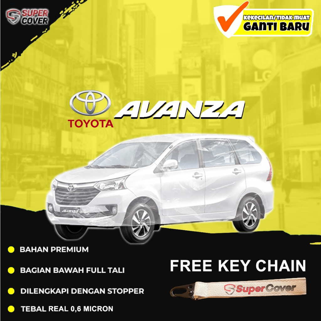 Cover mobil plastik transparan Toyota AVANZA