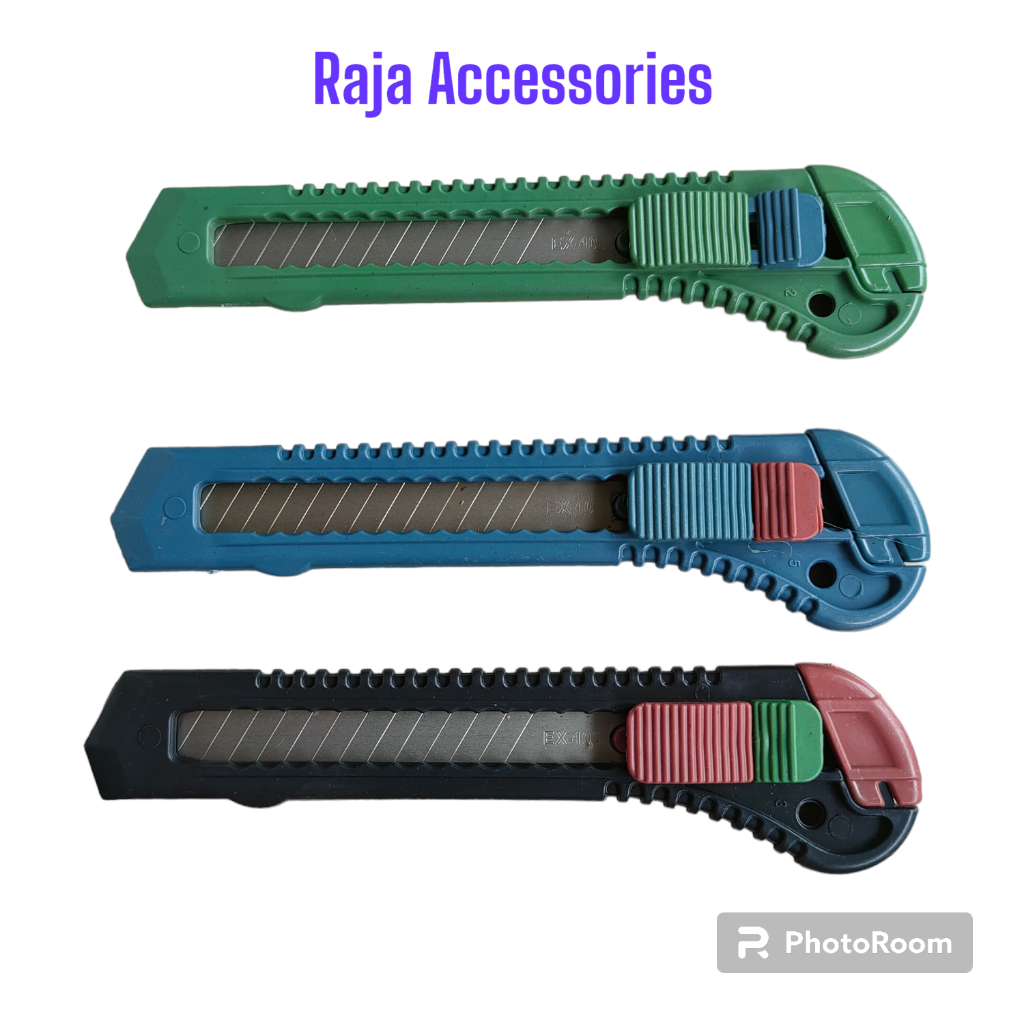 

CUTTER BESAR TAJAM PLASTIK 12 PCS / 1 LUSIN