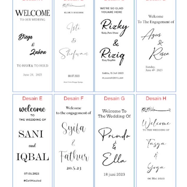

Best Terlaris VNYKJ Sticker Mirror wedding sign Stiker cermin nikah stnad mirror wedding L46 Ready Stok