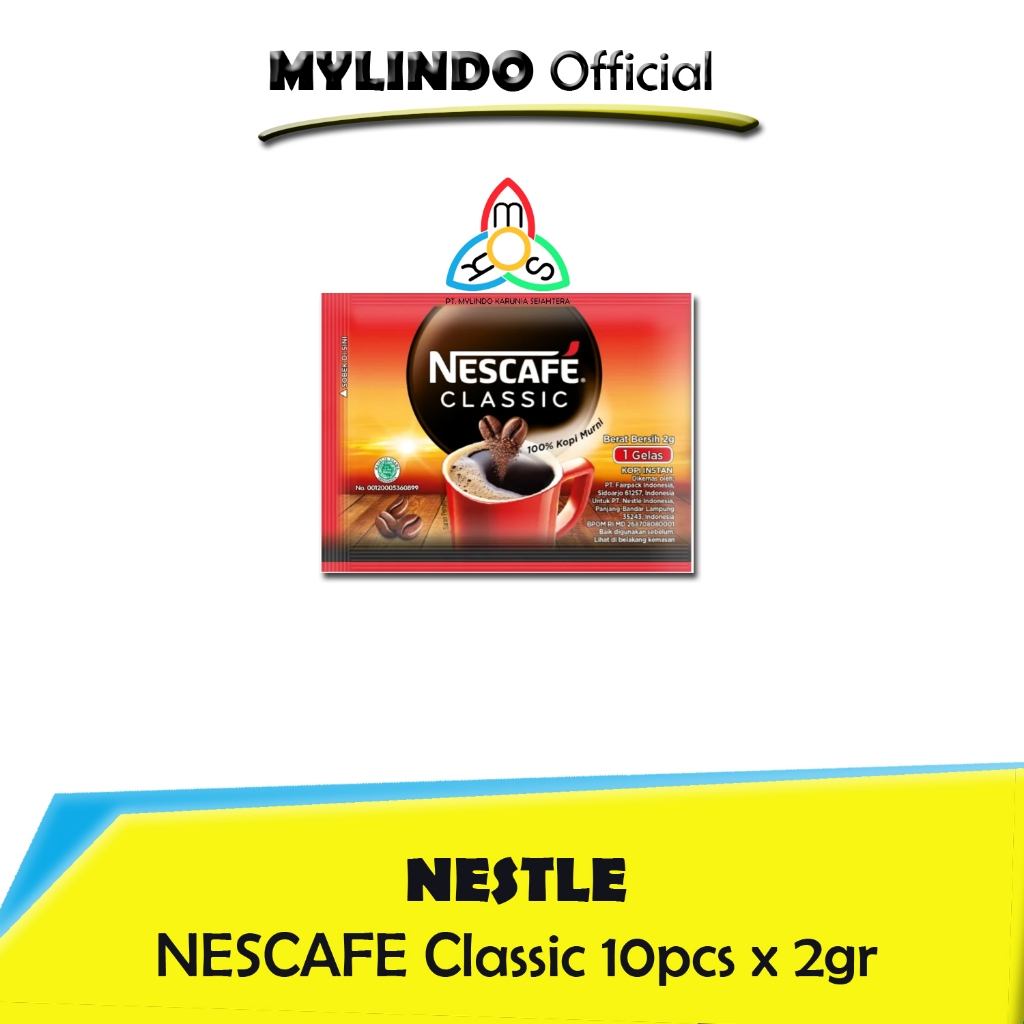 

Mylindo NESCAFE Classic Sachet / Renceng 10pcs x 2gr