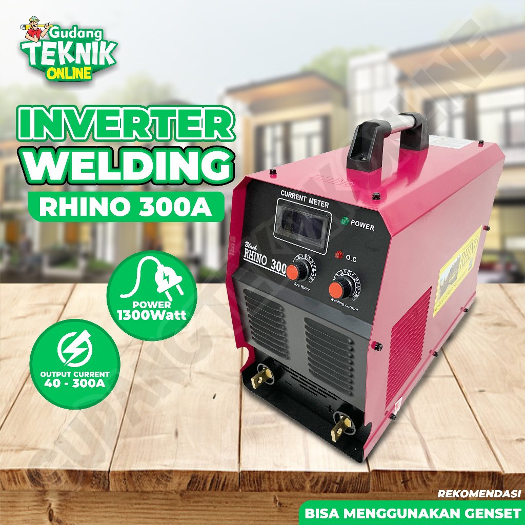 MESIN LAS 300A RHINO / Mesin Las Listrik 3 Phase 300A RHINO Trafo Las Inverter 300 Ampere 3Ph RED RH