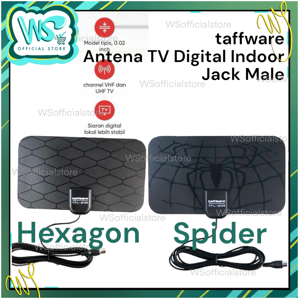TAFFWARE ANTENA TV DIGITAL 4K HIGH GAIN 25DB - TFL-D139