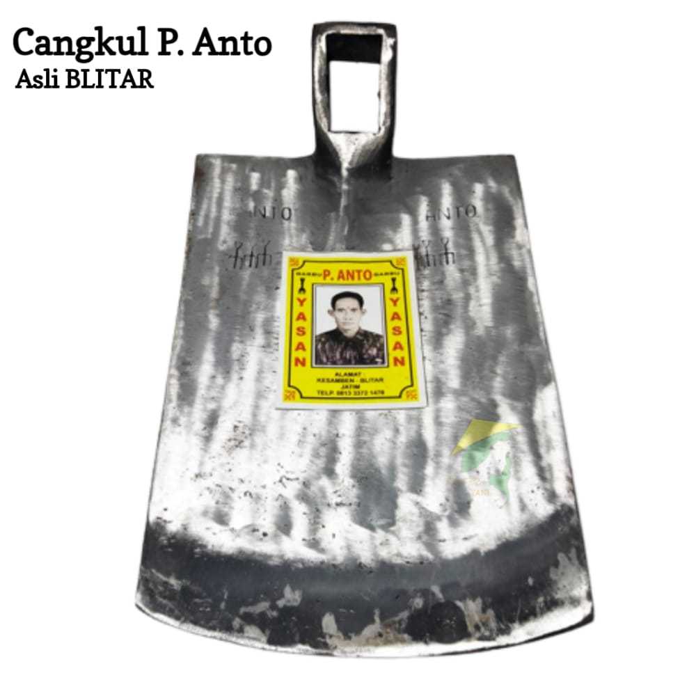 CANGKUL ASLI BLITAR BAJA ISEN / CANGKUL SAWAH KEBUN/ PACUL SAWAH CAP TIGA GARPU PUTIH