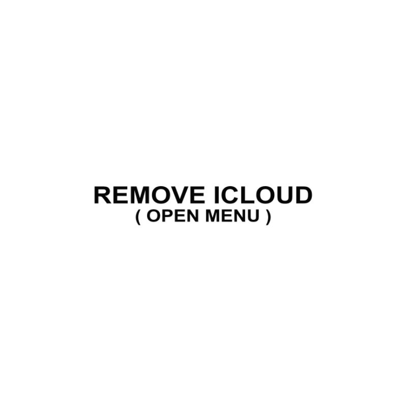 Remove Icloud Open Menu