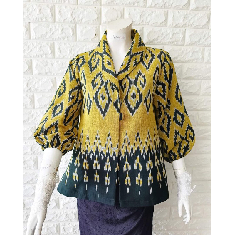 Blazer tenun wanita atasan wanita baju tenun jepara blazer murah blazer batik ethnik