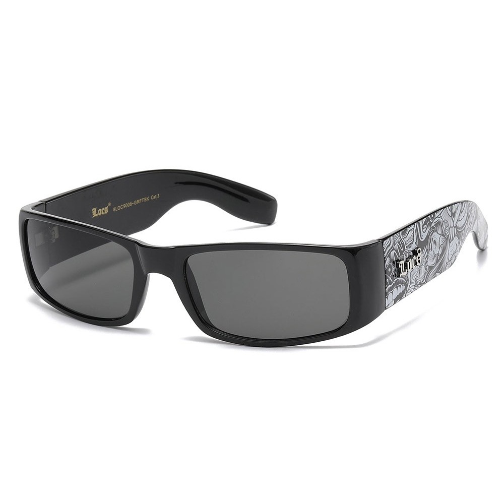 LOCS CHICANO SUNGLASSES - CHOLO OG GRAFFITI - LOC9006-GRFTSK