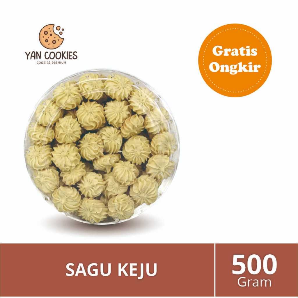 

Yan Cookies Kue Kering Sagu Keju Toples 500gr | Kue Lebaran