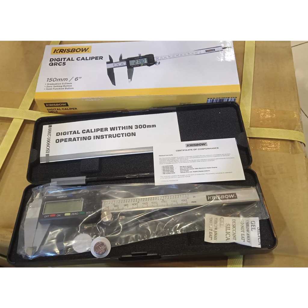 SIGMAT DIGITAL KRISBOW / DIGITAL CALIPER 150MM/6IN 0.01MM