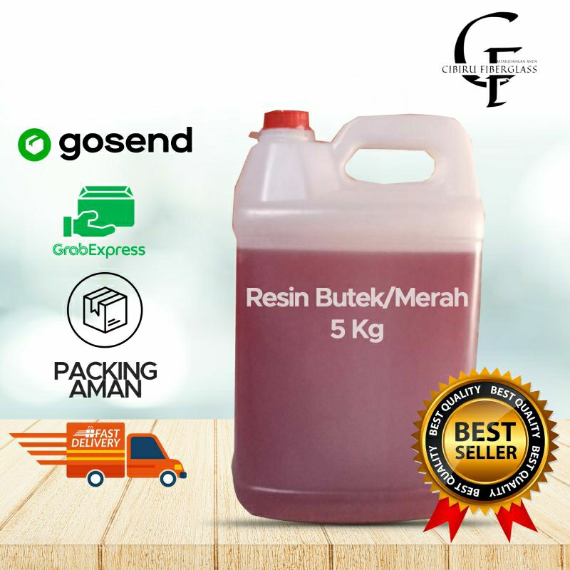 PROMO TOKO BARU/Resin Merah 5 Kg / Resin Butek 5 kg / Resin Polyester