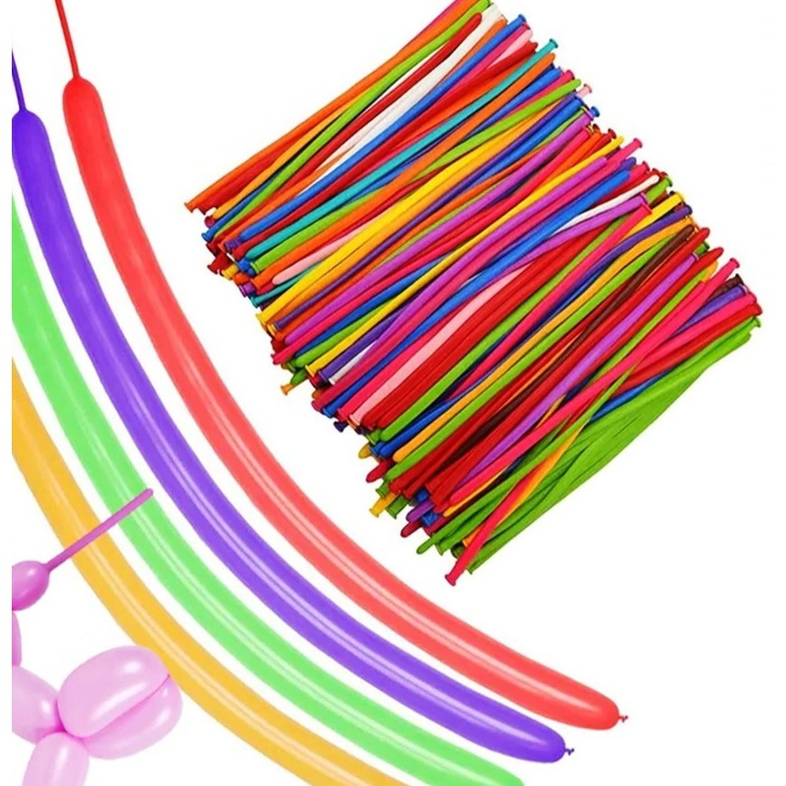 Balon Latex Twist Pentil Macaron Balon Panjang Pastel~