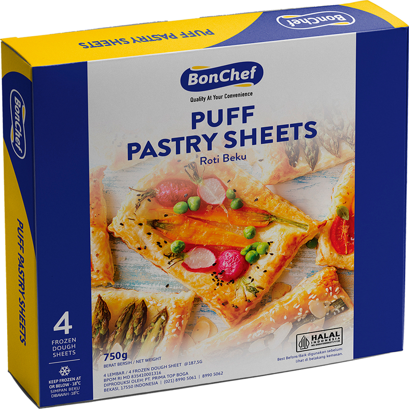 

Puff Pastry Sheets Bonchef 750gr Carton isi 12