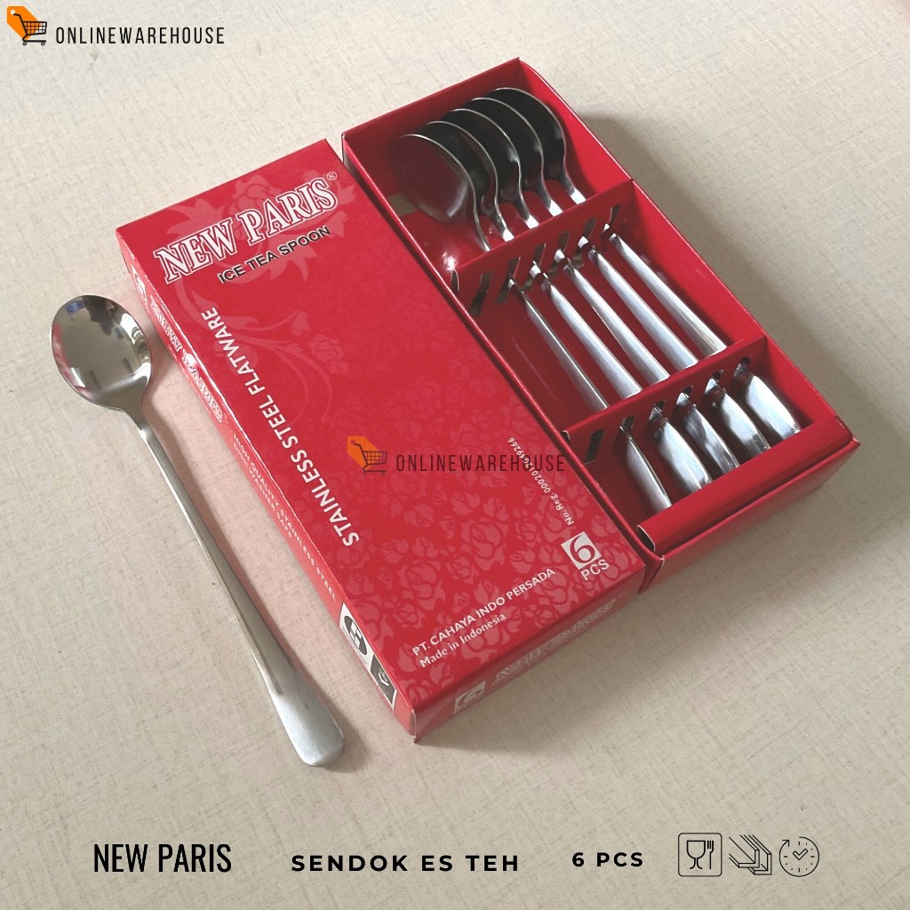 NEW PARIS Sendok Es Teh Panjang Stainless