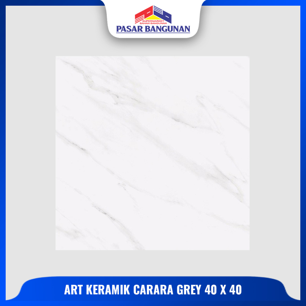 Artkeramik Carara Grey Finish Glossy 40X40 Kw 1