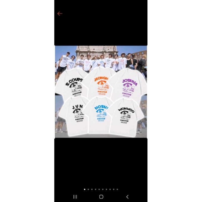 Kaos Tshirt Seventeen Nana Tour