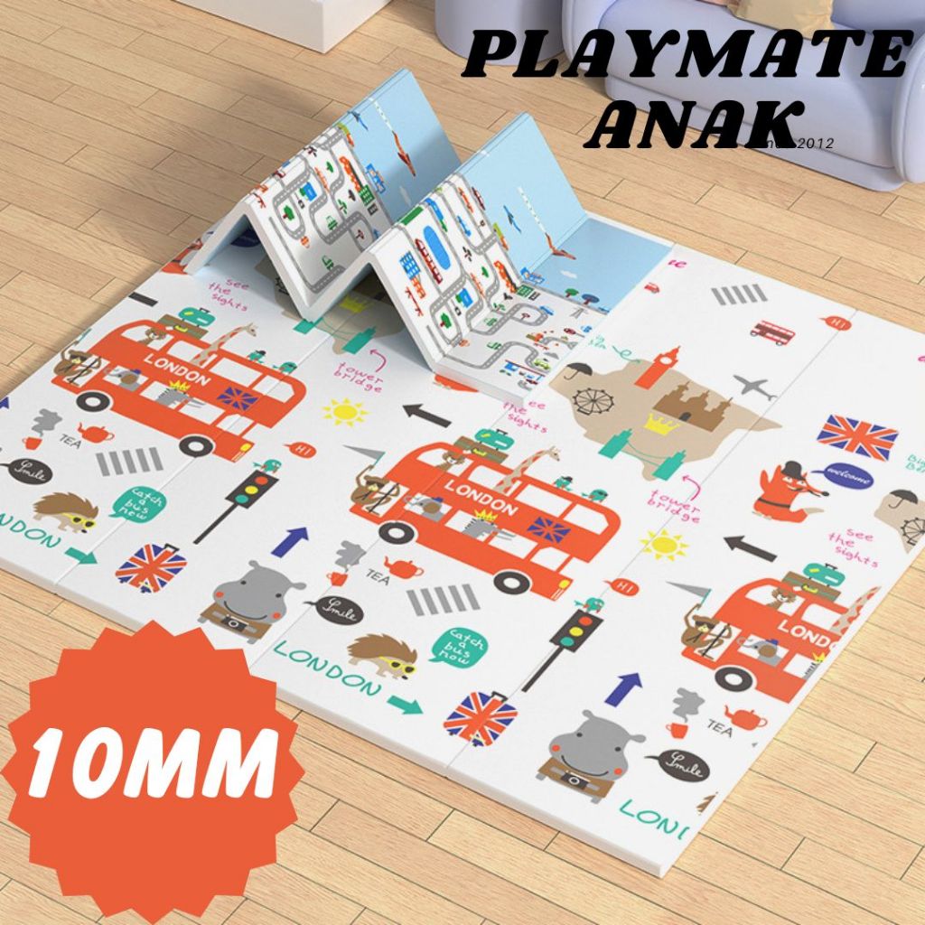 Karpet Premium Playmate Bayi Bahan XPE KARPET ANAK 200 x 180 x 1cm - TEBAL 10MM