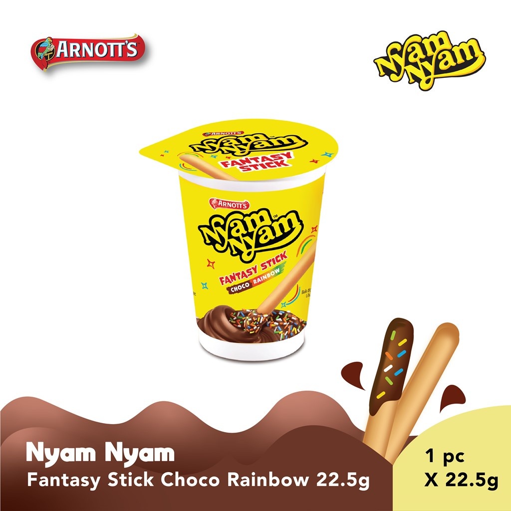 

NYAM - NYAM FANTASY STICK CHOCOLATE STRAWBERRY 25 GRAM | ARNOTT'S NYAM NYAM