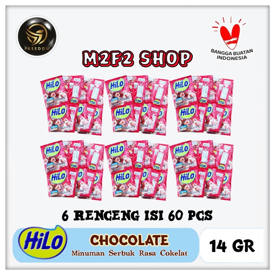 

Susu HiLo Chocolate Original | Serbuk Rasa Cokelat Sachet - 14 gr (Kemasan 6 Renceng)